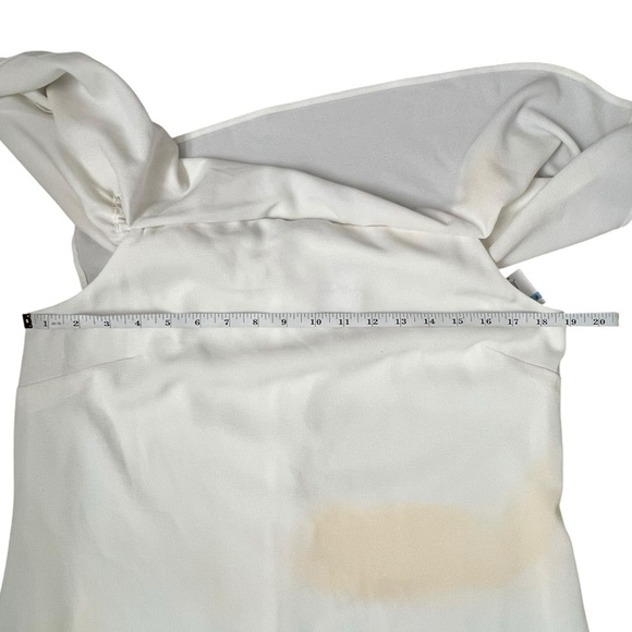 Charles Henry Off-Shoulder Off-White Mini Dress - Picture 6 of 11